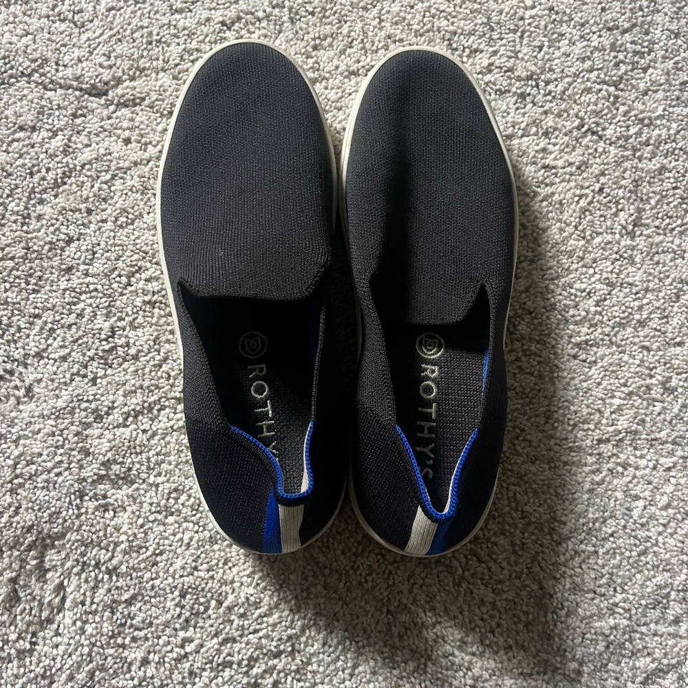 Rothy's Black and Blue Women's Sneakers